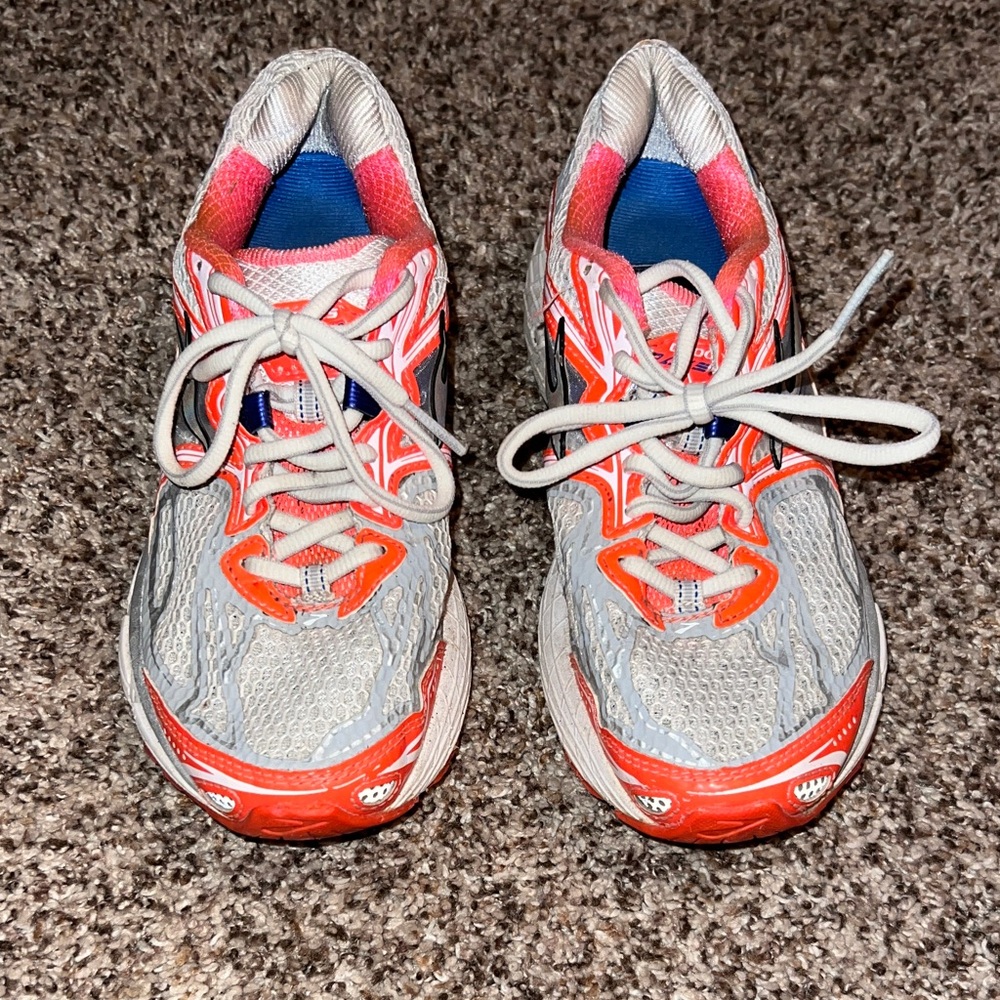 Brooks Women's Athletic Shoes - Gray and Orange